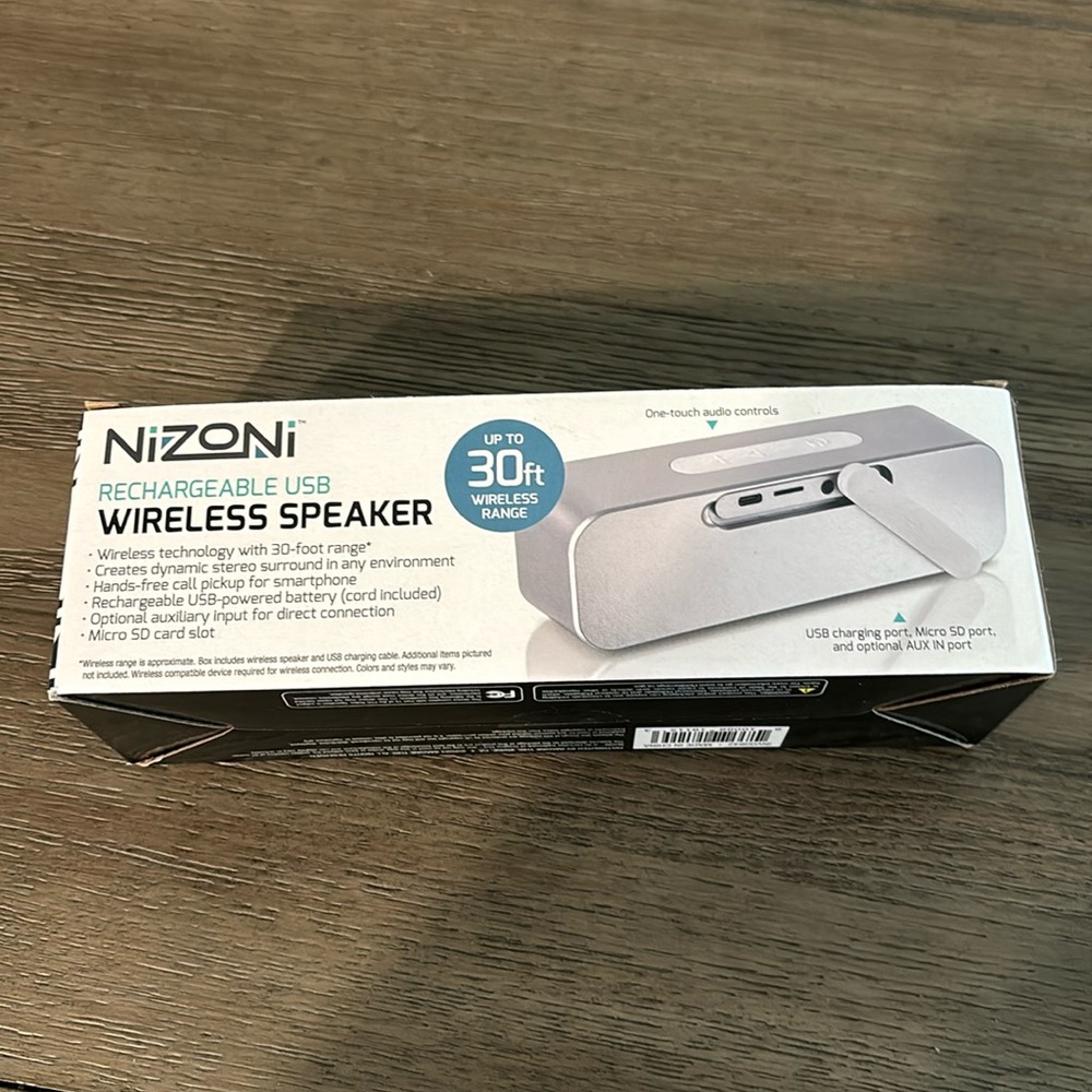 Nizoni Wireless Speaker New in Box
